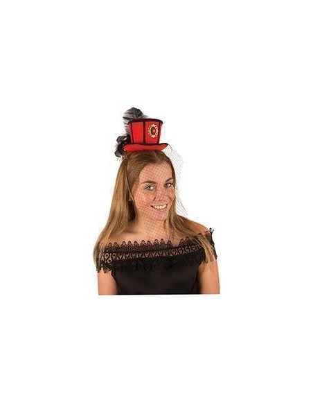 Mini Haut de forme paillettes noir