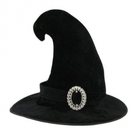 Chapeau sorcière velours noir
