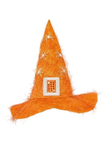 Chapeau sorcière violet