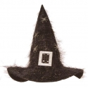 Chapeau sorcière peluche noir