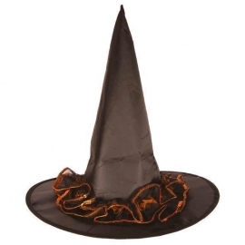Chapeau sorcière peluche noir