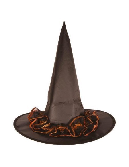 Chapeau sorcière peluche noir