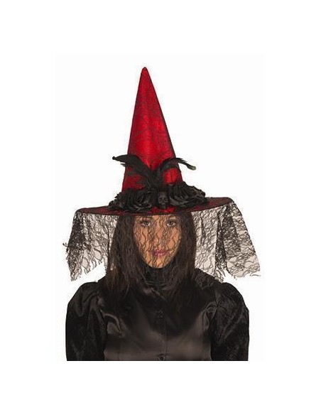 Chapeau sorcière multicolore