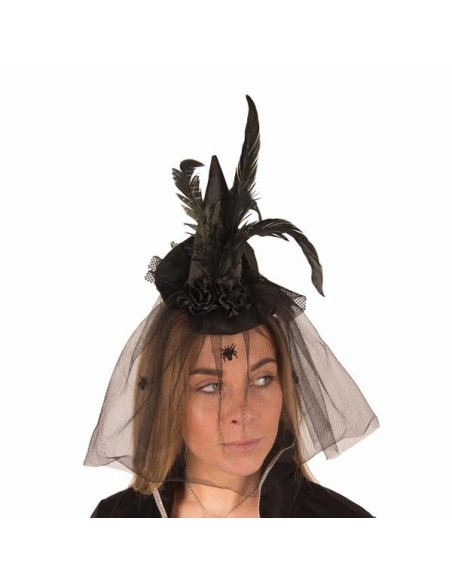 Mini chapeau araignéee + voile