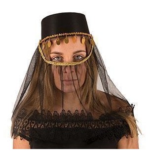 Chapeau dame harem noir 2