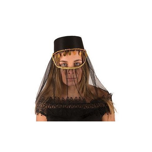 Chapeau dame harem noir