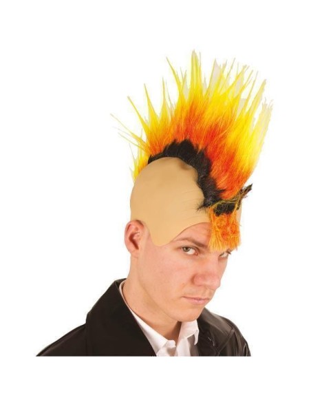 Crâne punk multicolore