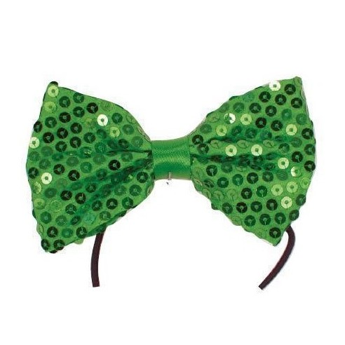 Noeud papillon paillettes bleu