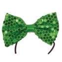 Noeud papillon paillettes vert