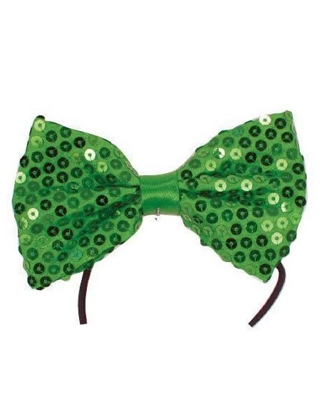 Noeud papillon paillettes bleu