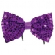 Noeud papillon paillettes bleu