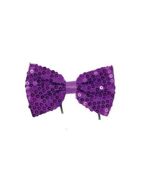 Noeud papillon paillettes bleu