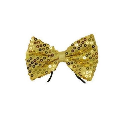 Noeud papillon paillettes bleu