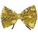 Noeud papillon paillettes or