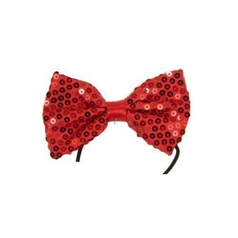 Noeud papillon paillettes bleu