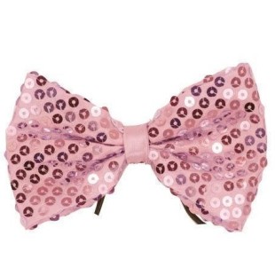 Noeud papillon paillettes bleu