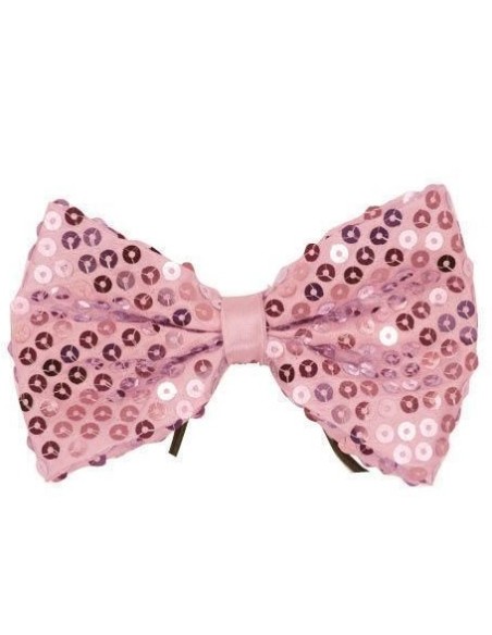 Noeud papillon paillettes bleu