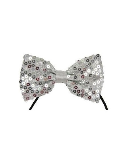 Noeud papillon paillettes bleu