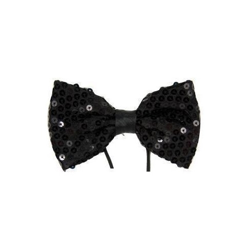 Noeud papillon paillettes bleu