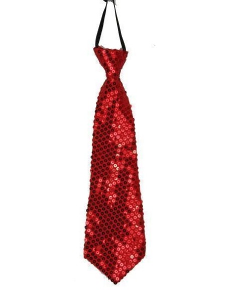 Cravate paillettes rose