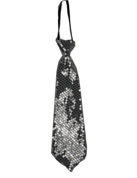 Cravate paillettes rose