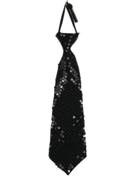 Cravate paillettes rose