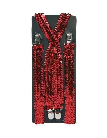 Bretelles paillettes or