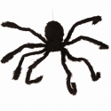 Décoration araignée noire 80cm animée