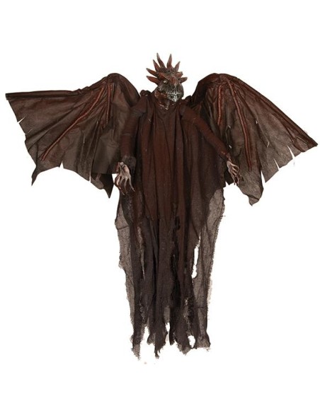 Décoration squelette avec ailes 150cm