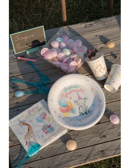 Chemin de table zoo party 30cm x 5m