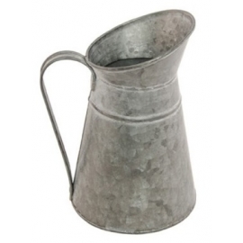 Pot à lait zinc avec couvercle 9x22cm