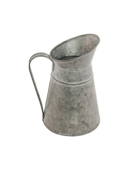 Pot à lait zinc avec couvercle 9x22cm
