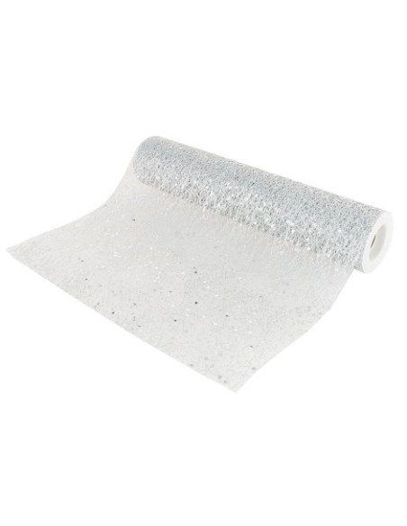 Chemin de table brillance 30cm x 10m rose