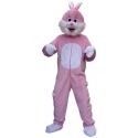 Location costume Peluche Lapin rose