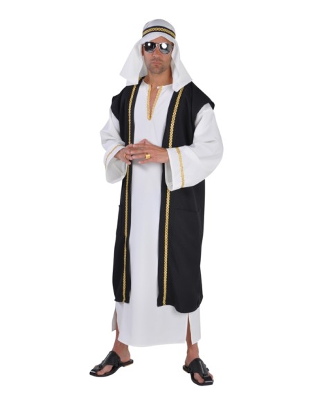 Location costume Cheikh arabe blanc