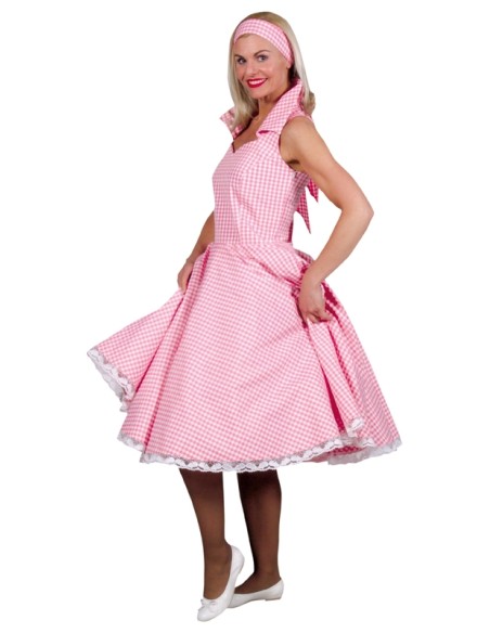 Location costume robe 50's vichy rose