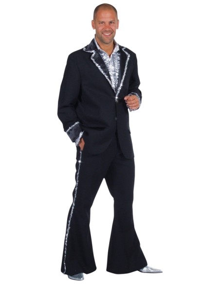 Location Costume Disco bling bling blanc