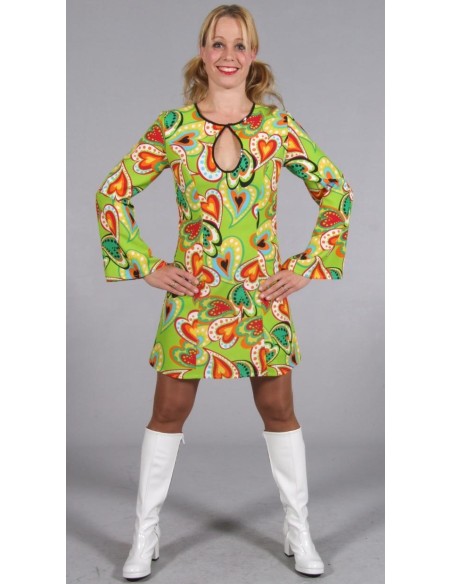 Location costume disco coeur femme
