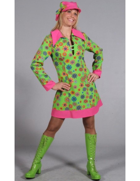 Location robe hippie à fleurs 1