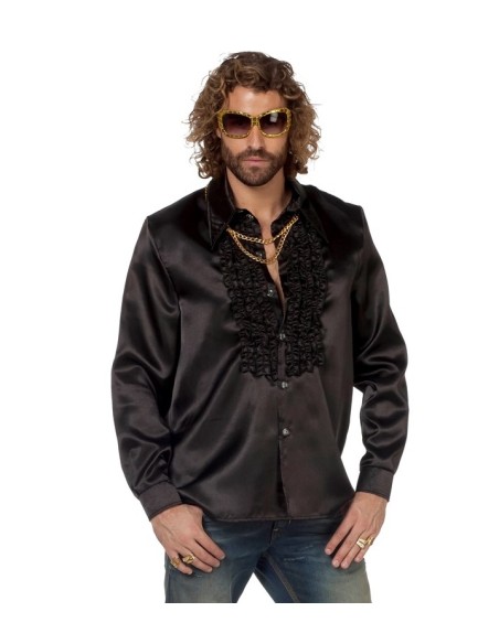 Location chemise disco bleu