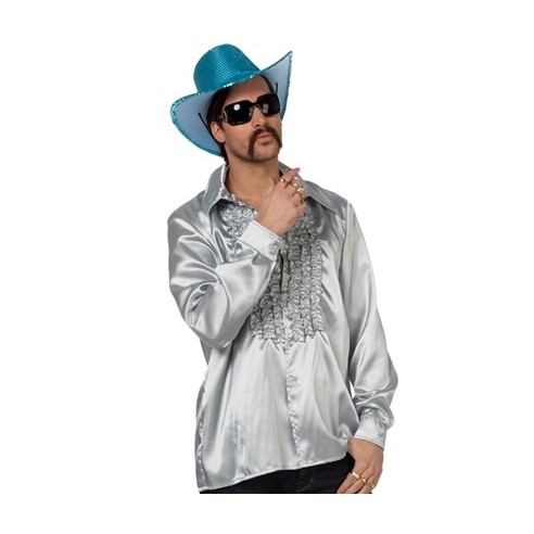 Location chemise disco rose