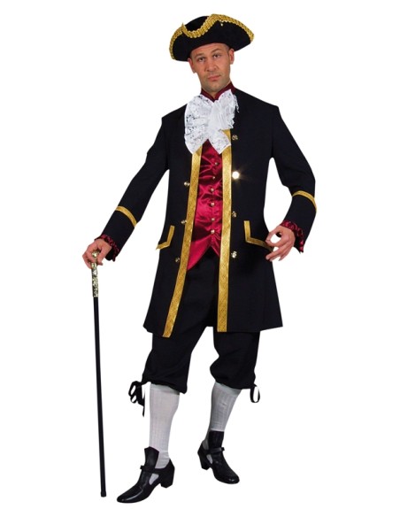 Location costume Marquis Bordeaux/Noir