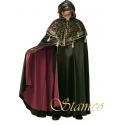 Location cape satin noire et or