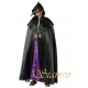 Location cape satin noire et or