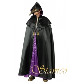 Location cape satin noire