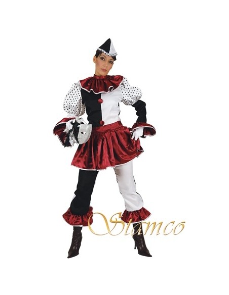 Pierrot femme bordeaux