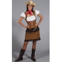 Location costume Cowgirl cuir marron