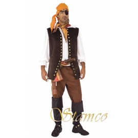 Location costume Pirate manteau long rouge