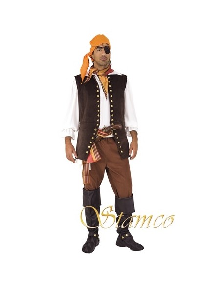Location costume Pirate manteau long rouge