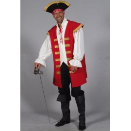 Location costume Pirate rouge